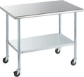 ROCKPOINT Stainless Steel Table by ROCKPOINT
