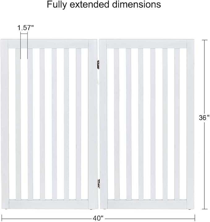 unipaws 36”H Free Standing Pet Gate - Image 5