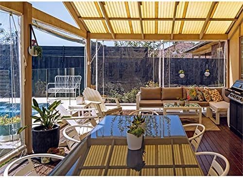 Covers & All Custom Clear Tarps Heavy Duty Waterproof Material, 18 oz Clear PVC - Image 7