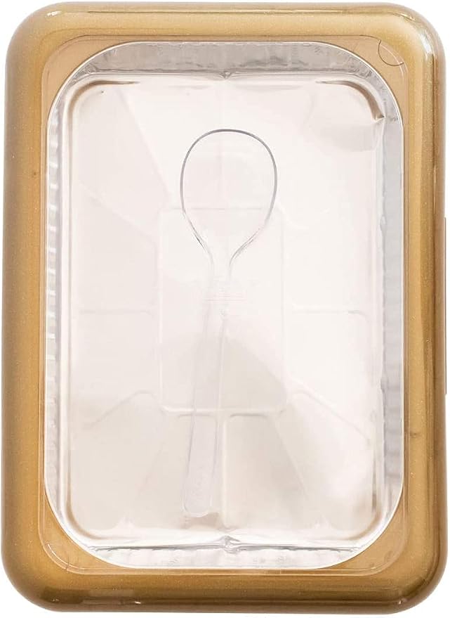 Fancy Panz - Gold Glitter 9x13x2" Aluminum Foil Pan Carrier - Elevated Food - Image 2