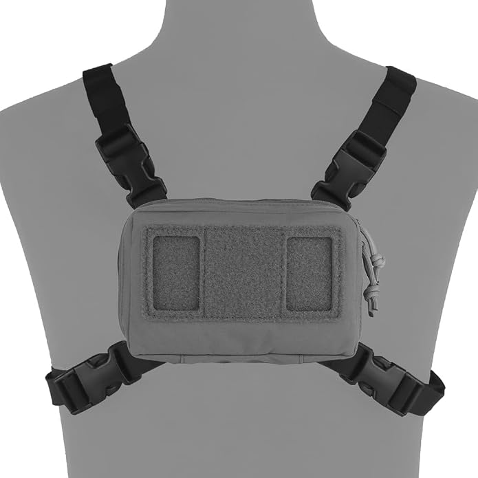 FoldPanel Tactical Chest Vest Pouch Set, Chest Rig Phone Mount as 4.7-6.7" - Image 2