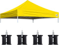 Eurmax USA New 10x10 Pop Up Canopy Replacement Canopy Tent Top Cover, Instant by Eurmax