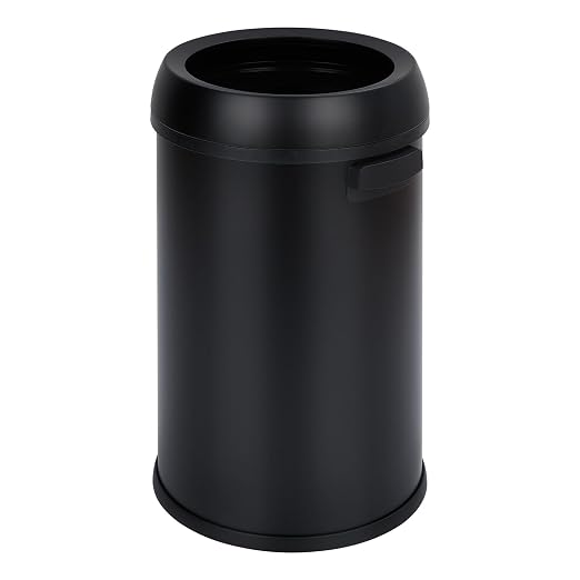 GarveeHome 17 gal/65 L Open Top Trash Can, Stainless Steel Rubbish Bin by GarveeHome