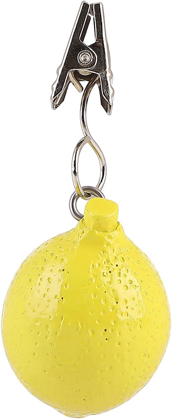 TwoFish Home Set of 4 Lemon Resin Tablecloth Weights Clips Handicraft Lemon - Image 4