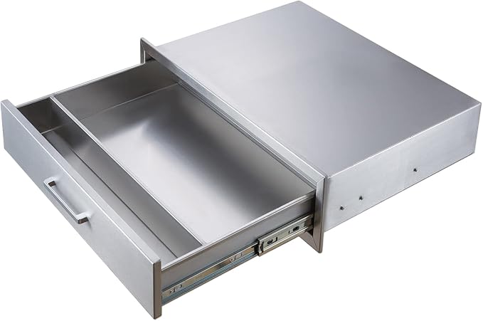 Outdoor Kitchen Single Drawer Stainless Steel BBQ Enlarger -30" W x 10" H x 23" - Image 6