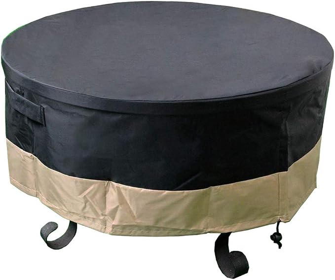 60 Inch Heavy Duty Waterproof Round Fire Pit/Table Cover, Weather Resistant by Unknown