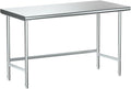 Treshin Stainless Steel Work Table Open Base 24" X 60", Commercial Heavy Duty by Treshin