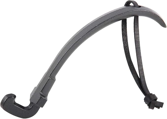 KAMaster Grill Grate Lifter Cast Iron Cooking Grid Lifter Kamado Grill by KAMaster