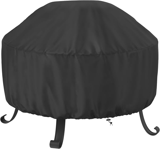 SHINESTAR Fire Pit Cover Round 36 In, Outdoor Fire Pit Cover by SHINESTAR