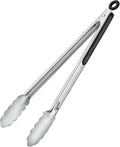 Hotec Stainless Steel Kitchen Tongs, 16 Inch Extra Long Locking Metal Food Tongs by Hotec