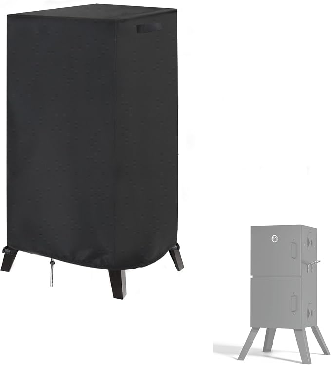Smoker Cover Fit for Kingchii Vertical Charcoal Smoker BBQ Grill, Waterproof by Aidetech