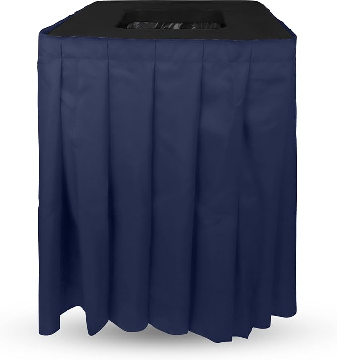 Square Black Trash Can Topper Cover by CHEFQ