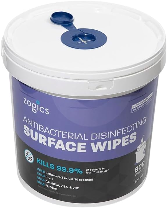 Zogics Antibacterial Wipes, EPA Registered Surface and Gym Equipment - Image 2
