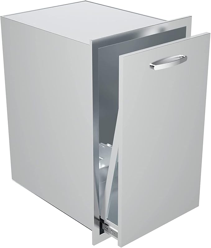 Outdoor Kitchen Drawers, Box Frame Style Flush Mount BBQ Drawer w/Stainless by OLIPIC