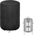 Smoker Cover Fit for Realcook Vertical 17 Inch Steel Charcoal Smoker, by Aidetech