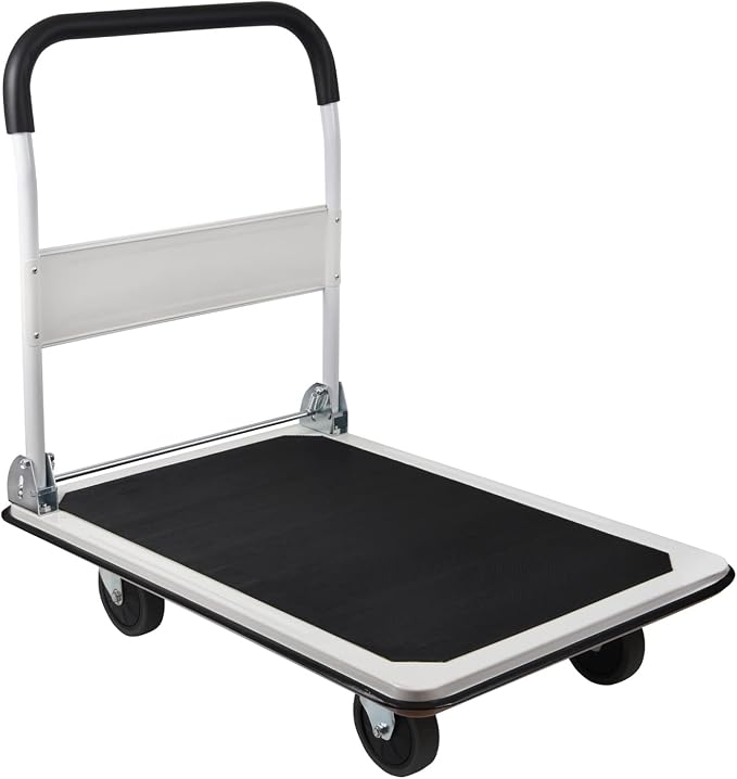 LEADALLWAY Platform Truck Large Size 880lbs Heavy Duty Foldable Push Cart - Image 2