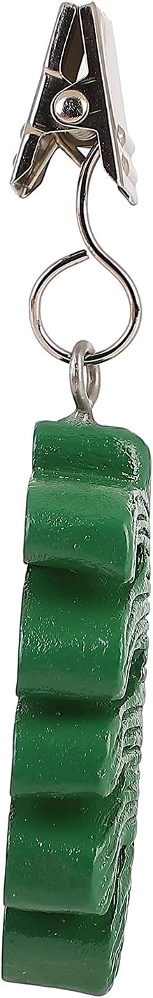 TwoFish Home Set of 4 Resin Green Leaves Tablecloth Weights Clips Handicraft - Image 4