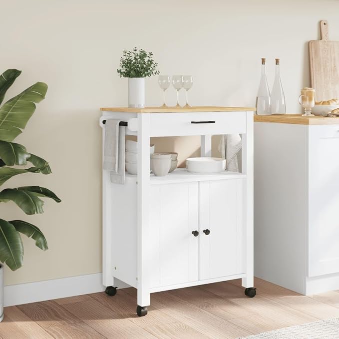 Kitchen Trolley Monza Rolling Kitchen Island Cart - Image 3
