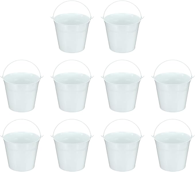 Small Metal Buckets, Mini Buckets by YELARXI