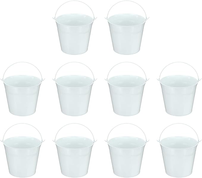 Small Metal Buckets, Mini Buckets by YELARXI