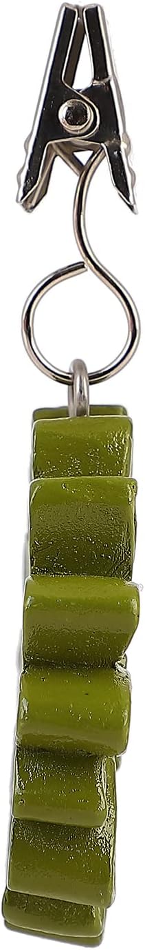 TwoFish Home Set of 4 Green Sunflower Resin Tablecloth Weights Clips Green - Image 6