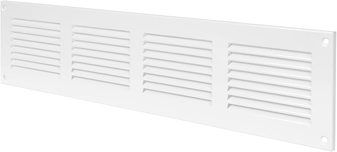 Repa Market 5-Pack Air Vent Cover 16x4 Inch White Galvanized Steel Louvered - Image 9