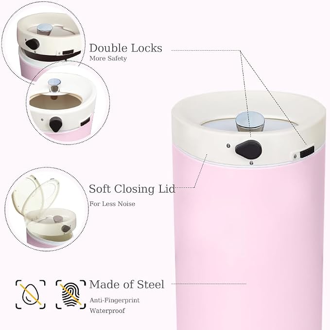 Diaper Pail, Baby Diaper Trash Can - Image 4