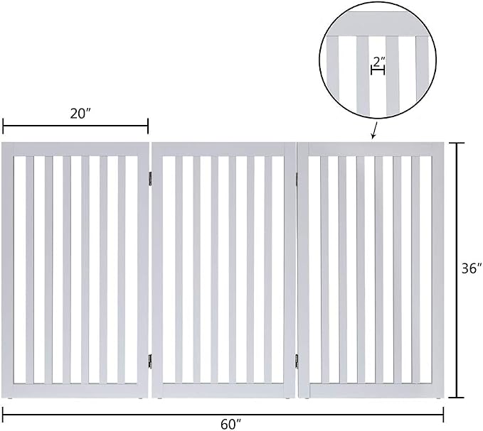 unipaws 36”H Free Standing Pet Gate - Image 6