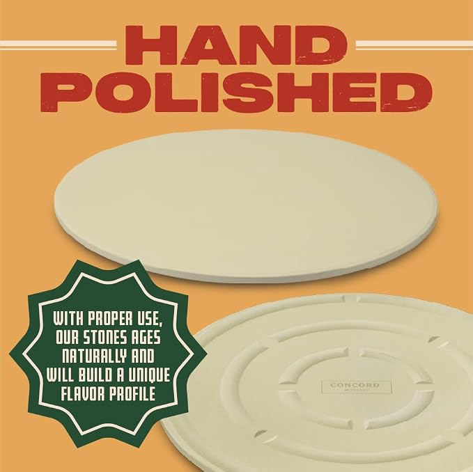 Concord Pizza Stone with Cordierite Heatwell Technology. Pizza and Bread Baking - Image 5