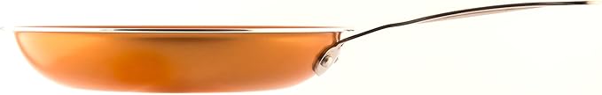 10-Inch Copper Ceramic Nonstick Fry Pan with Aluminum Body