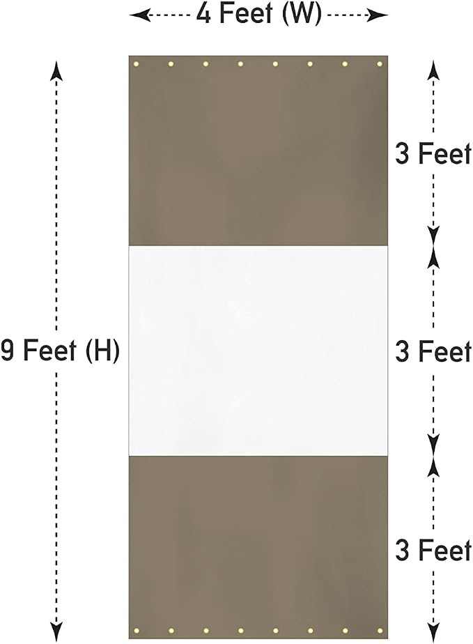 Covers & All Outdoor Clear Panel Curtain, 12 oz Vinyl Outdoor Curtains - Image 2