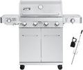 Monument Grills Larger 4-Burner Propane Gas Grills Stainless Steel by MonumentGrills