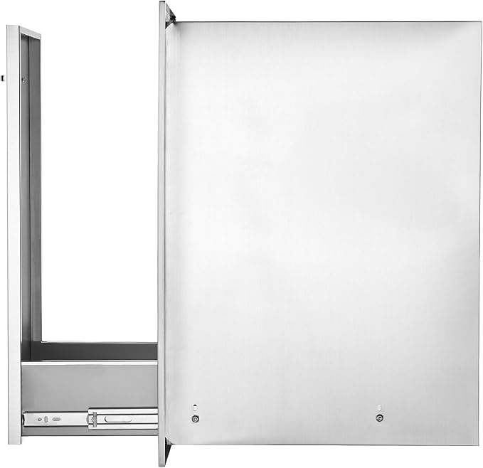 VEVOR Pull Out Trash Drawer 13.4"W x 25.7"H x 19.6"D Lower Sliding Rails Steel - Image 11