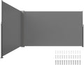 VEVOR Retractable Side Awning, UV 50 71''x 236'' Full Aluminum Rust-Proof Patio by VEVOR