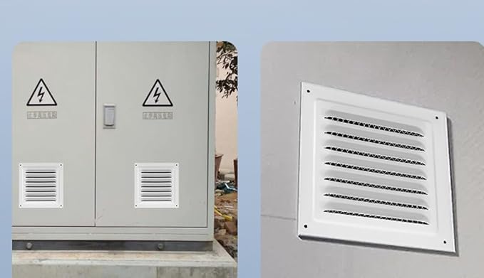 2pcs Attic Vent Soffit Vent Aluminum Wall Vent Metal Shed Vent Square Vent - Image 7