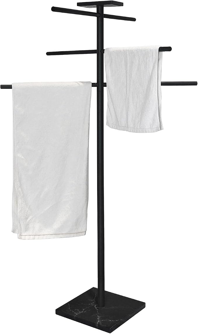 Hot Tub Towel Rack with Tray, 304 Stainless Steel 6 Arms Freestanding Swimming - Image 7
