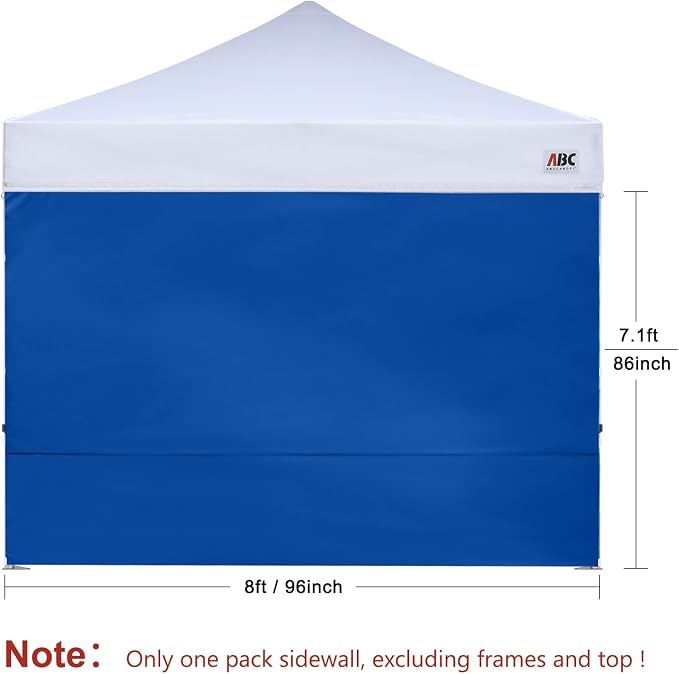 ABCCANOPY Instant Canopy SunWall 8x8 FT, 1 Pack Sidewall Only, No Frame or Top - Image 2