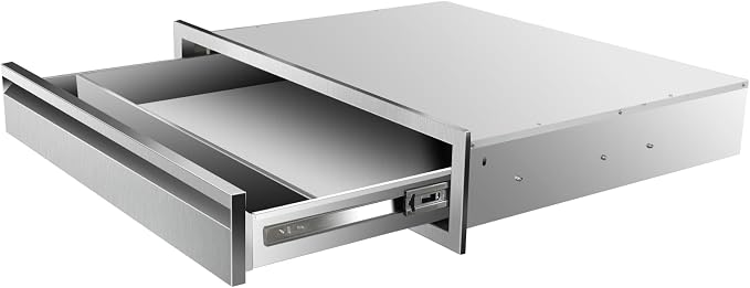 Outdoor Kitchen Drawers 30" W x 6.5" H x 23" D Stainless Steel Single Drawers by Unknown