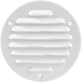 Square Ventilation Grille / 5" Inch Inside Measurement/White Metal Air Vent by Unknown