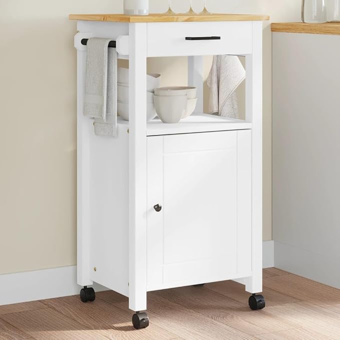 Kitchen Trolley Monza Rolling Kitchen Island Cart - Image 2