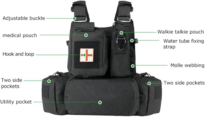 BOMTURN Great Tactical Outdoor Vest - Image 6