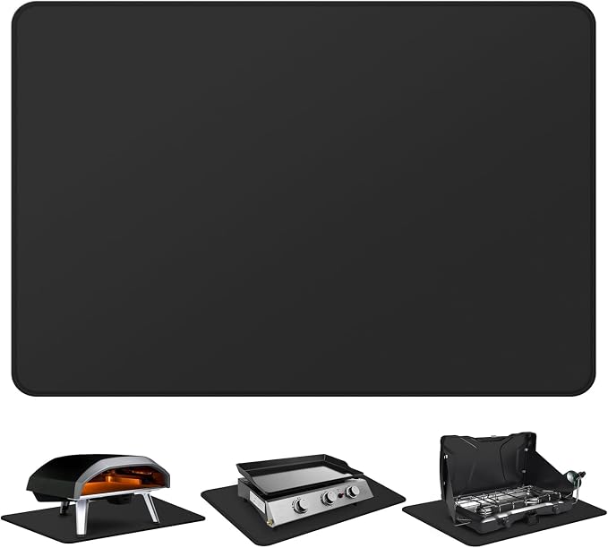 FLASLD Fireproof & Waterproof Under Blackstone Griddle BBQ Mat, Heat Resistant by FLASLD