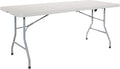 Office Star Resin Rectangle Center-Folding Portable Table by Office+Star