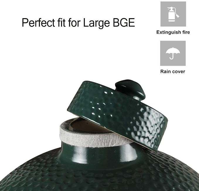 Dracarys Grill Chimney Top Vent Cap Ceramic Damper Top Egg Accessories - Image 3