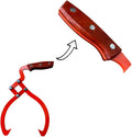 Skidding Tongs, 12 In 2-Claw Iron with Wood Handle