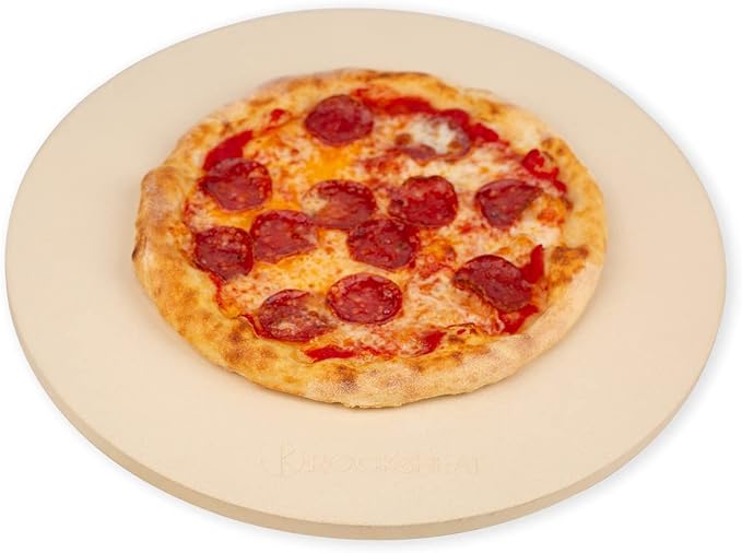K ROCKSHEAT Pizza Stone Round 16 Inch by ROCKSHEAT