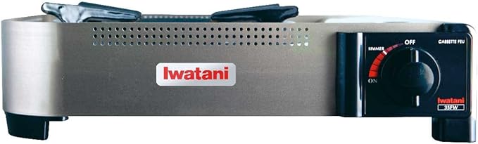 Iwatani 35FW Single-Burner Butane Portable Cooktop Indoor & Outdoor Cooking - Image 2