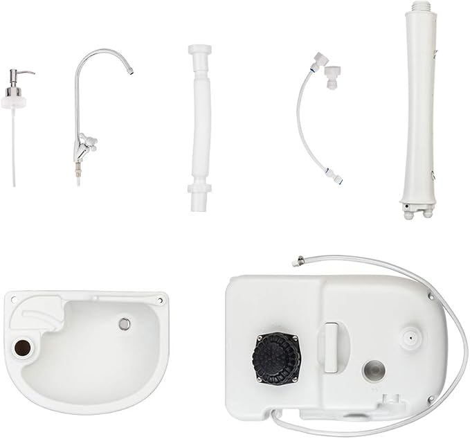 VINGLI Upgraded Portable Sink and Toilet Combo| Self-contained 5 Gal Hand - Image 9