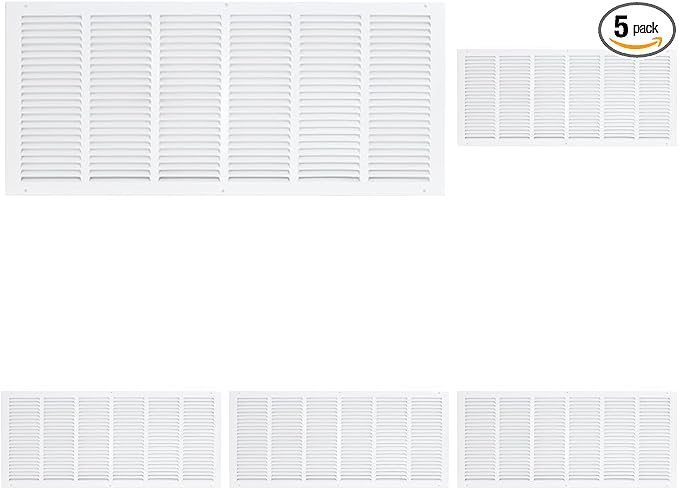 EZ-FLO 30 x 12 Inch White Return Vent Cover by EZ-FLO