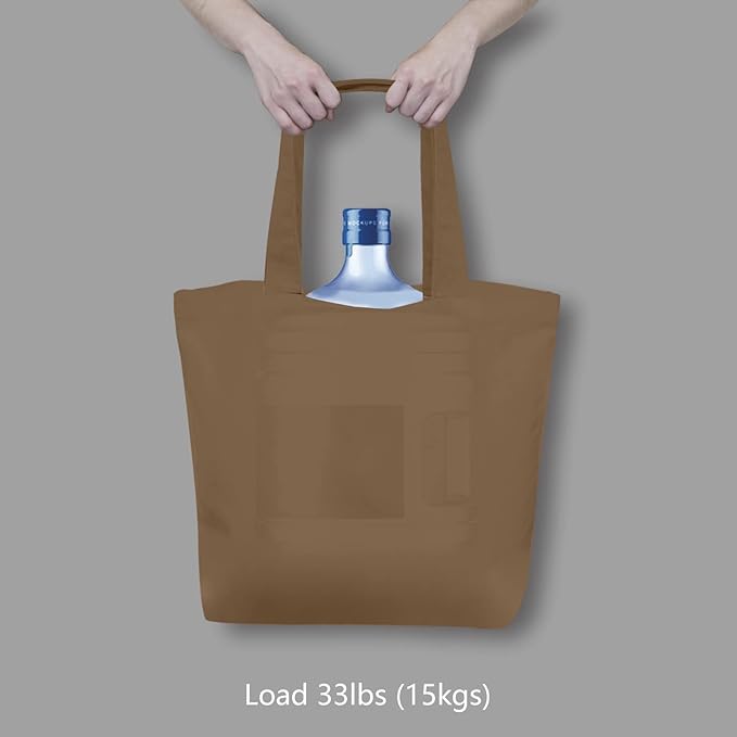 TOPDesign 1-Pack Super Strong Large 12oz Cotton Canvas Tote Bag, Reusable - Image 6